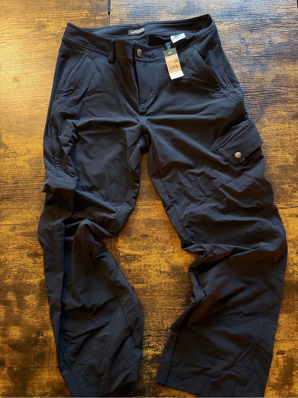 Eddie Bauer Black Women's Performance Cargo Trousers